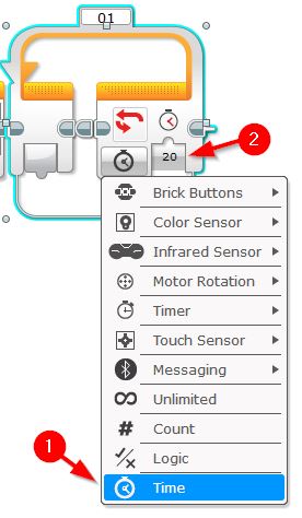 EV3-Loop-programming-block-time-condition-20-seconds