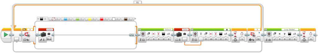 LEGO MINDSTORMS EV3 - Loop Block Color Sensor - Complete Program