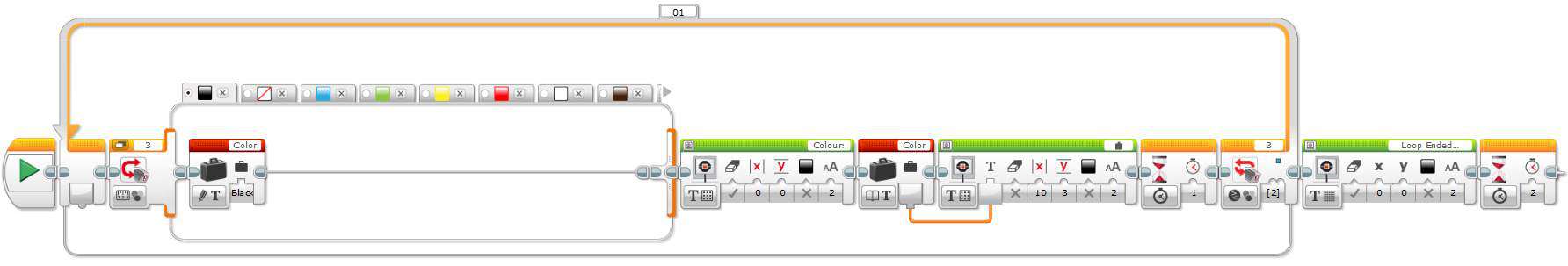 lego ev3 color sensor programming