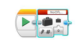 LEGO MINDSTORMS EV3 - Loop Block Count Program - Step 1jpg