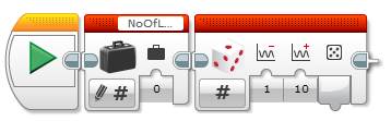 LEGO MINDSTORMS EV3 - Loop Block Count Program - Step 2