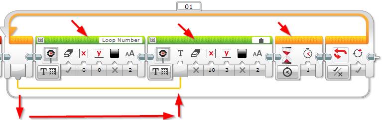 LEGO MINDSTORMS EV3 - Loop Block Logic Program - Step 3