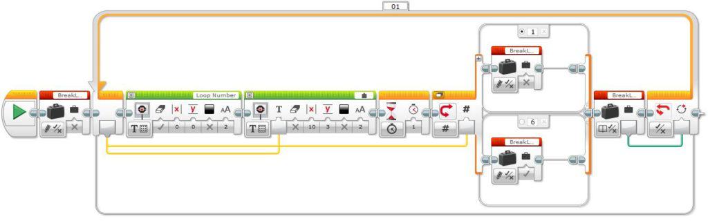 LEGO MINDSTORMS EV3 - Loop Block Logic Program - Step 6