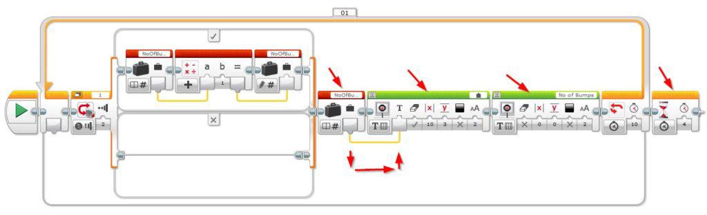 LEGO MINDSTORMS EV3 - Loop Block Time Indicator Program - Step 3