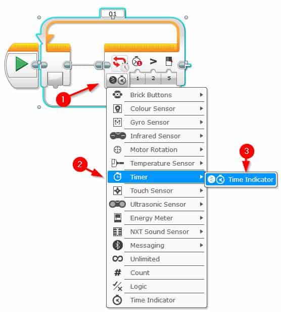 LEGO MINDSTORMS EV3 - Loop Block Timer Mode