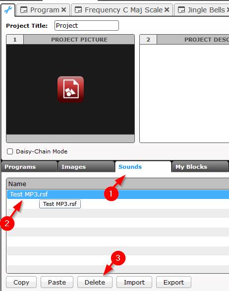 LEGO MINDSTORMS EV3 - Sound Block - Delete File 1.2