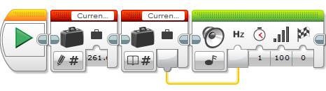 LEGO MINDSTORMS EV3 - Sound Block - Play Tone - C Maj Scale 1.7