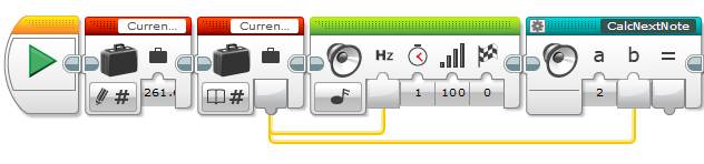 LEGO MINDSTORMS EV3 - Sound Block - Play Tone - C Maj Scale 1.8