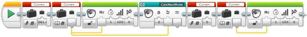 LEGO MINDSTORMS EV3 - Sound Block - Play Tone - C Maj Scale 1.9