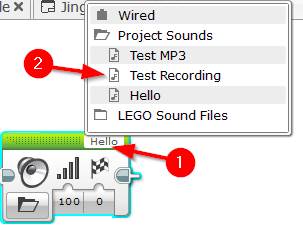 LEGO MINDSTORMS EV3 - Sound Block - Record Step 1.3