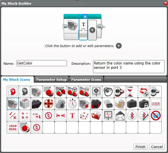 LEGO MINDSTORMS Education EV3 Create My Block Output Variable - Step 3