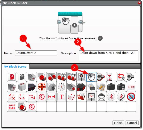 LEGO MINDSTORMS Education EV3 Create My Block - Step 3