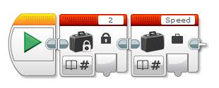 Lego EV3 Buttons Programming Constant Block - Example Program - Step 1