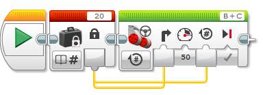 Lego EV3 Buttons Programming Constant Block Example