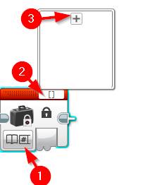 Lego EV3 Buttons Programming Constant Block Wire Example -Adding Array Value