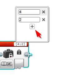 Lego EV3 Buttons Programming Constant Block Wire Example -Adding More Array Values