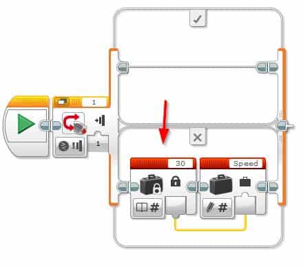 Lego EV3 Buttons Programming Constant Block Wire Example -Working