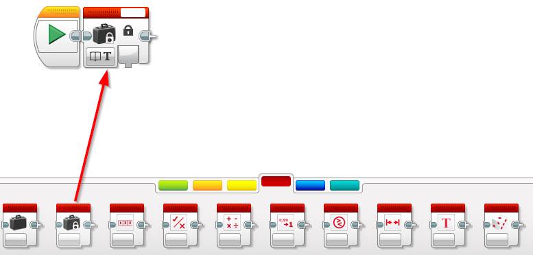 Lego EV3 Buttons Programming Constant Block