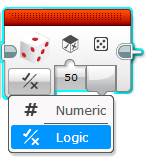 Lego EV3 Buttons Programming Random Block - Logic Mode