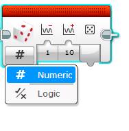 Lego EV3 Buttons Programming Random Block - Numeric Mode