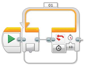 Lego EV3 Buttons Programming Random Block - Random Block Example Program 2 - Step 1