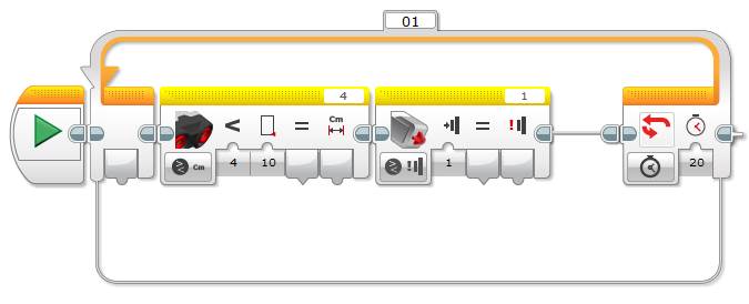 Lego EV3 Logic Block -Example Program Step 1