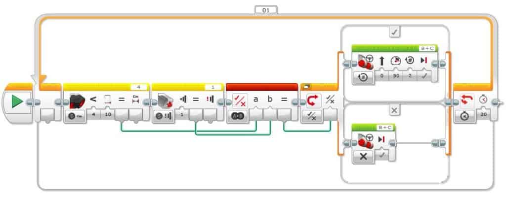 Lego EV3 Logic Block -Example Program Whole Program