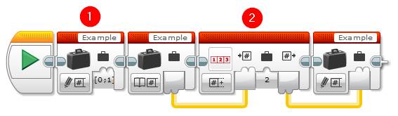 Lego EV3 Programming Array Operations Block - Append Array