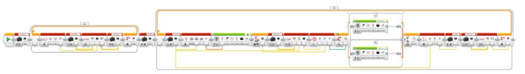 Lego EV3 Programowanie Array Operations Blok -Example Program cały program