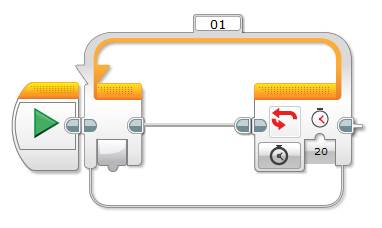 Lego EV3 Programming Compare Block Example Program 1 - Step 1