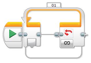 Lego EV3 Programming Compare Block Example Program 2 - Step 1