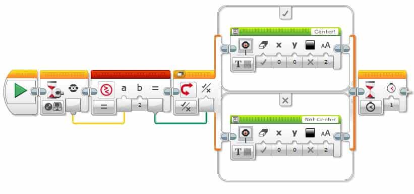 Lego EV3 Programming Compare Block Example Program