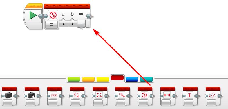 Lego EV3 Programming Compare Block