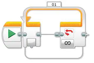 Lego EV3 Programming Range Block Example Program - Step 1