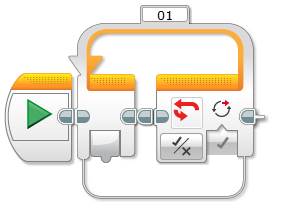 Lego EV3 Programming Round Block Example Program - Step 1