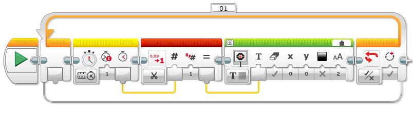 Lego EV3 Programming Round Block Example Program - Step 2