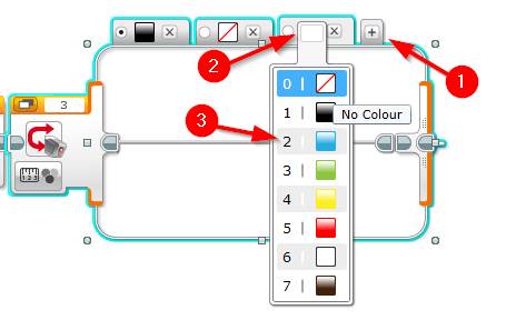 Lego Mindstorms EV3 Software - Zmienna Block - Show-Color-Name-krok-3.2