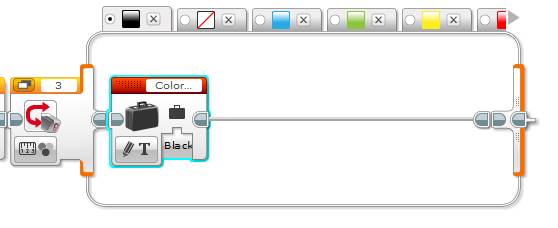 Lego Mindstorms EV3 Software - Zmienna Block - Show-Color-Name-krok 4