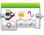 Lego Mindstorms EV3 Software - EV3 Brick Status Light Programming Block - Mode - On