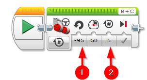 Lego Mindstorms EV3 Software - Spin Robot - step 1