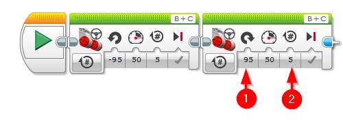 Lego Mindstorms EV3 Software - Spin Robot - step 2