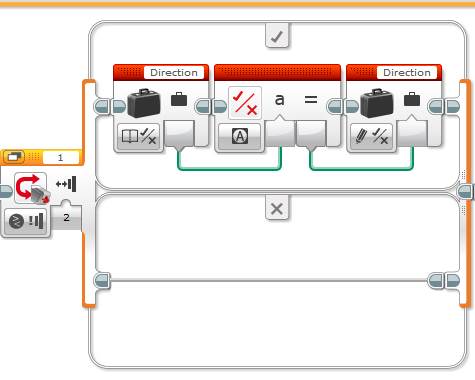 Lego Mindstorms EV3 Software - Touch Sensor Forwards and Backwards - Step 4