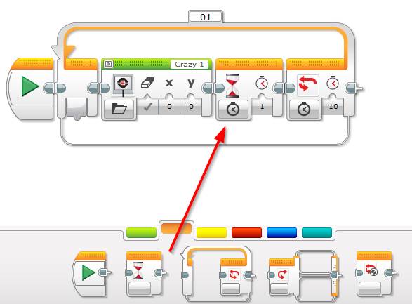 Lego-Mindstorms-EV3-make-eyes-move-wait-block-1