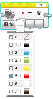 Lego Mindstorms-EV3-oprogramowanie-kolor-sensor-porównanie kolorów
