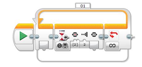 Lego Mindstorms-EV3-oprogramowanie-kolor-sensor, powiedzmy koloru krok 1