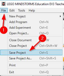 Lego-Mindstorms-EV3-software-save-project